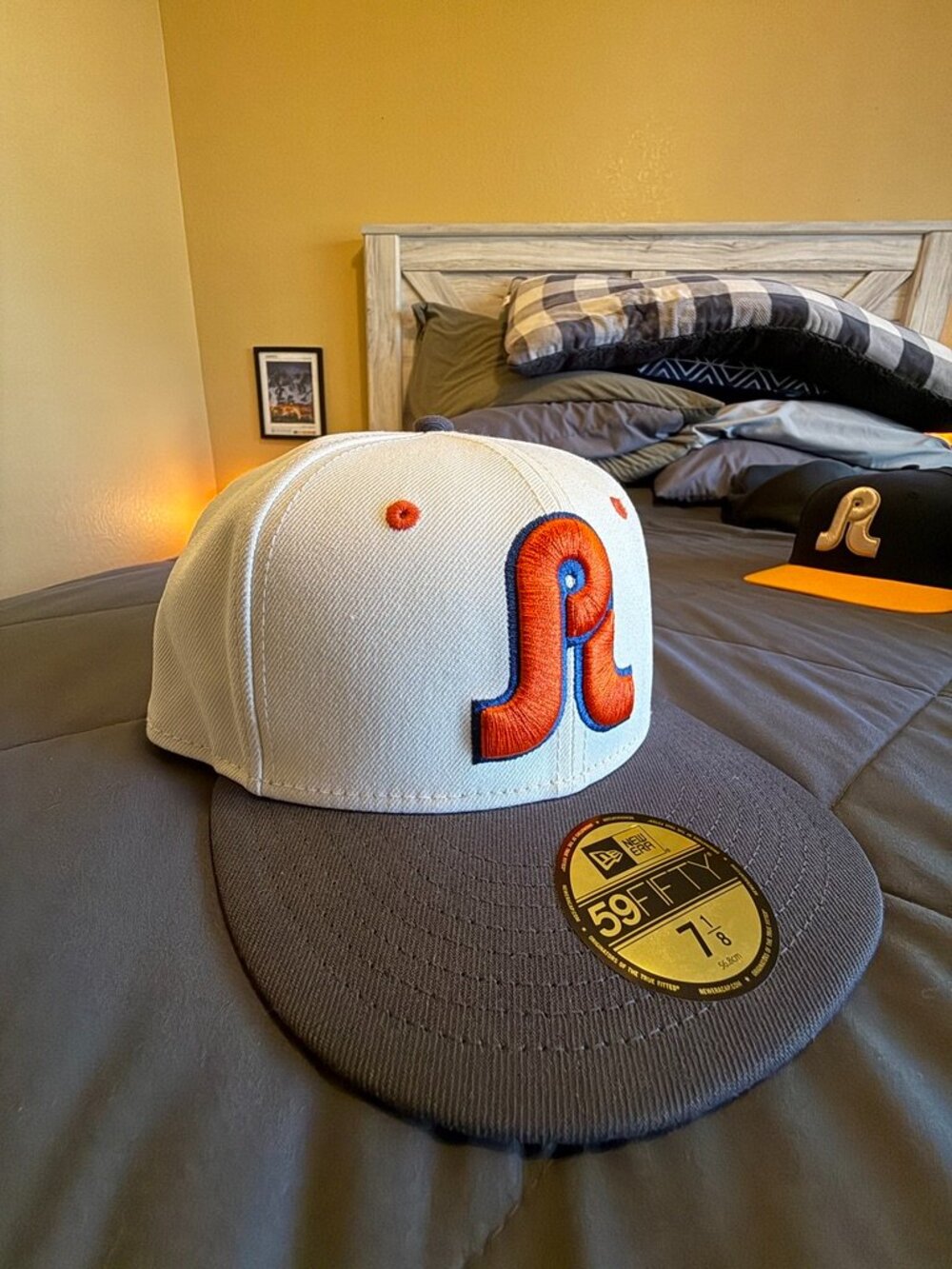 New: Pretty Lights x Jiberish Fitted Hat Cap 7 1/8" Red/White/Gray